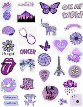 Image result for Stickers to Print Purple