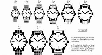 Image result for 42Mm Watch Size Chart