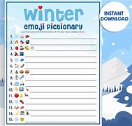 Image result for Winter Emoji Pictionary