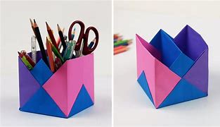 Image result for Origami Pen Holder