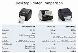 Image result for Printer Comparison Chart