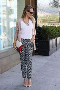 Image result for Black and White Pants Outfits