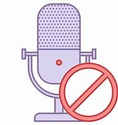 Image result for Blocked Microphone Icon