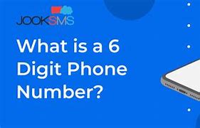 Image result for A Picture of a 6 Digit Phone