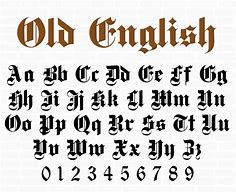 Image result for Old English Font Letter Z