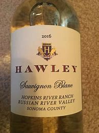 Image result for Hawley Sauvignon Blanc Hopkins River Ranch Russian River Valley