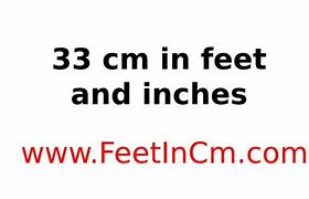 Image result for 33Cm in Inches