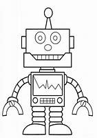 Image result for Square Body Robot Black and White