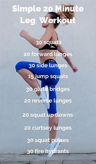 Image result for 20 Min Leg Workout