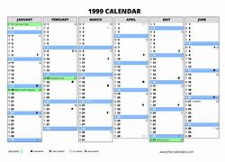 Image result for 1999 Calendar with Holidays