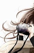 Image result for Anime Girl Holding Camera