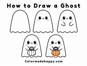 Image result for How to Draw a Cartoon Ghost