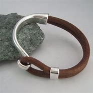 Image result for Leather Cuff Bracelet Clasp