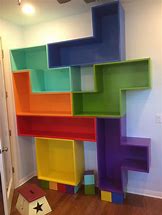 Image result for Wall Book Shelf Tetris Shape