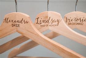 Image result for Bridesmaid Hangers with Names