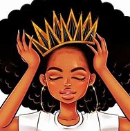 Image result for Queen Crown Cartoon Black Girl