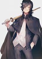 Image result for Anime Guy with Cape