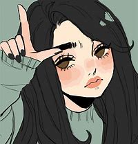 Image result for Girl Drawing Aesthetic with Color