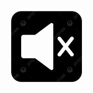 Image result for Mute Icon Black