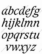 Image result for Italic Letters