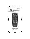 Image result for GE Universal Remote 7252 Codes
