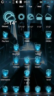 Image result for Android Home Screen SS Theme