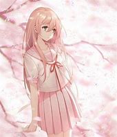 Image result for Anime Girl Peach Hair