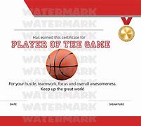 Image result for Basketball Player of the Game Template