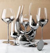 Image result for Silver Wine Glass