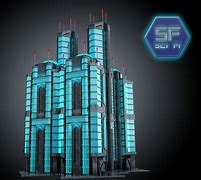 Image result for Sci-Fi Building 3D Model