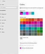 Image result for Personalization Settings Windows 10 Colors