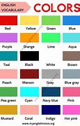 Image result for 100 Colors Names