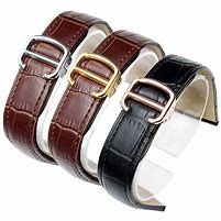 Image result for Leather Strap Bangle Watch