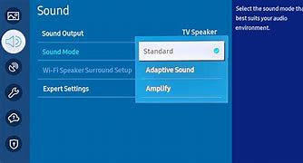 Image result for Samsung Smart TV Sound Settings