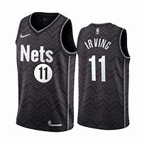 Image result for Kyrie Irving Nets Jersey All Balck