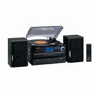 Image result for Jensen Music System with Turntable Red