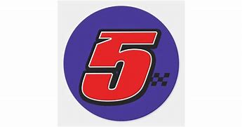 Image result for Number 5 Stickers