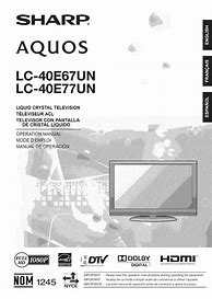 Image result for Sharp AQUOS 40 Manual