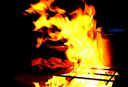 Image result for Cooking Pizza Over Open Fire
