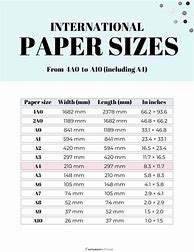 Image result for What Is A4 Paper Size