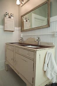 Image result for Antique Furniture Made into a Vanity