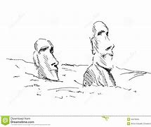 Image result for Stone Statue Easter Island Drawing