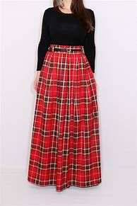 Image result for 1 Inch Long Skirt Plaid