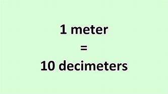 Image result for Decimeter to Meter