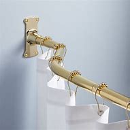 Image result for Gold Shower Curtain Rod