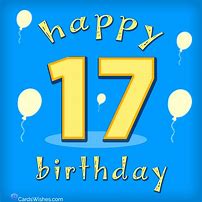 Image result for 17 Year Old Birthday Card