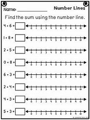 Image result for First Grade Number Line Worksheets