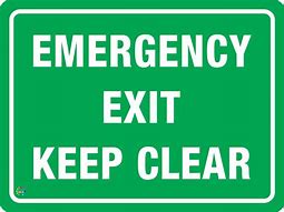 Image result for Australian No Emergency Exit Sign