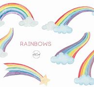 Image result for Watercolour Rainbow Clip Art