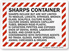 Image result for sharps containers label print